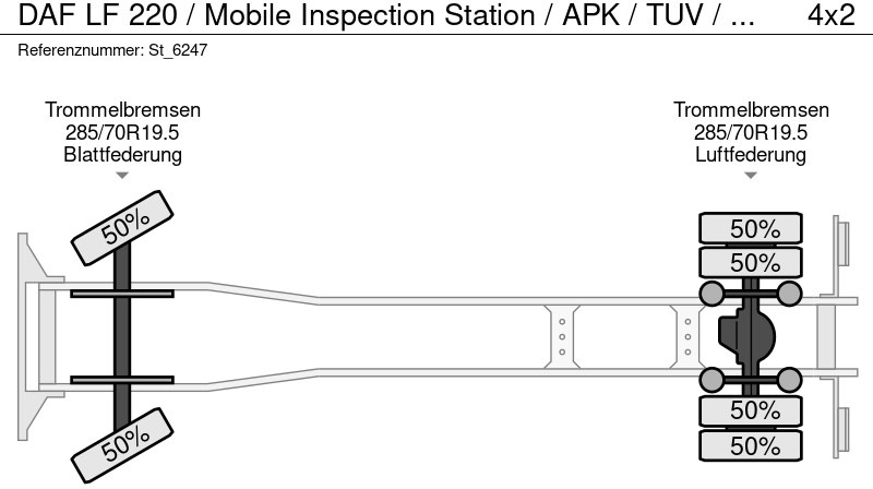 DAF LF 220 / Mobile Inspection Station / APK / TUV / MOT / BRAKE TEST DAF LF 220 / Mobile Inspection Station / APK / TUV / MOT / BRAKE TEST: صورة 19