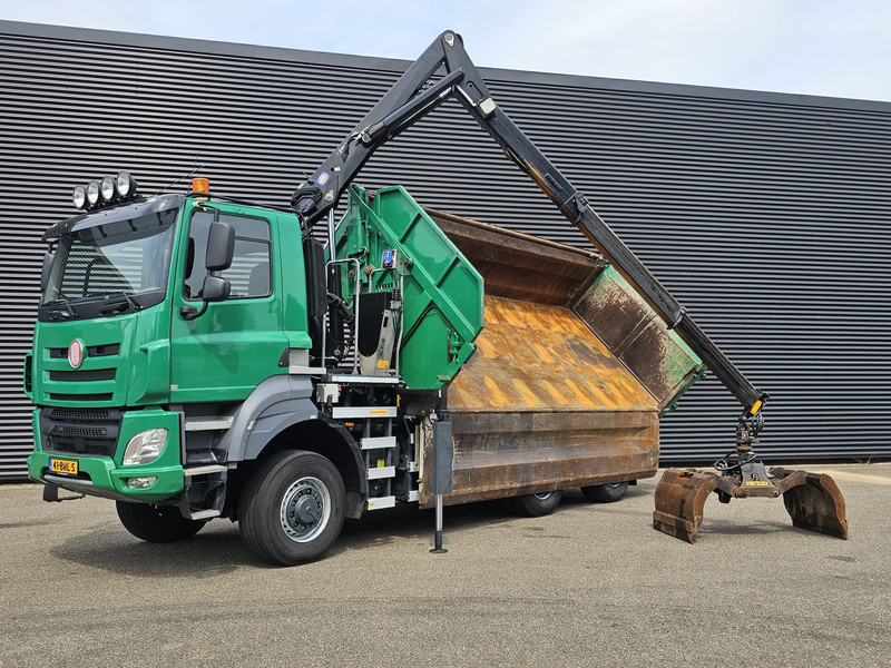 DAF TATRA T158/II 6X6 / HMF Z CRANE + 2 SIDE TIPPER - شاحنة قلاب, شاحنة كرين: صورة 4 DAF TATRA T158/II 6X6 / HMF Z CRANE + 2 SIDE TIPPER - شاحنة قلاب, شاحنة كرين: صورة 4