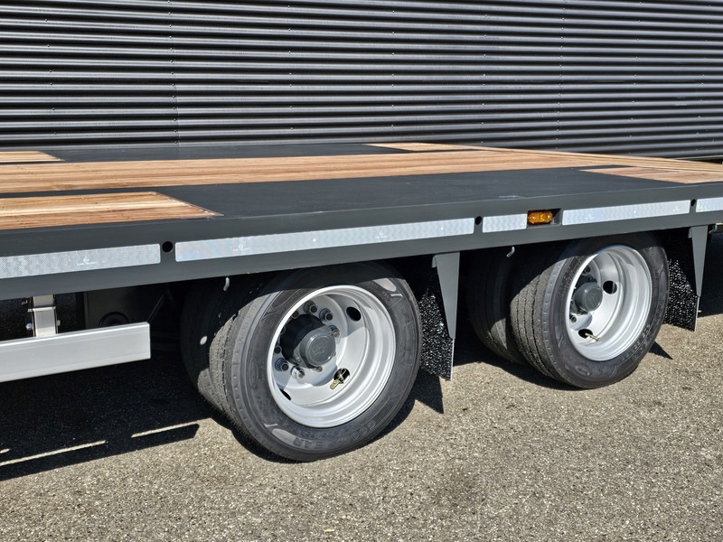 عربة منخفضة مسطحة نصف مقطورة Jumbo OPRIJ / DIEPLADER / AUTO / CARAVAN TRANSPORT / NIEUW !: صورة 11