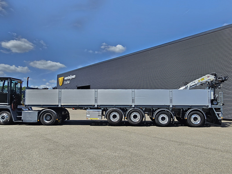 Kwb JKB KRAAN / 2 x STEERING + 2 X LIFT AXLE - نصف مقطورة مسطحة: صورة 2 Kwb JKB KRAAN / 2 x STEERING + 2 X LIFT AXLE - نصف مقطورة مسطحة: صورة 2