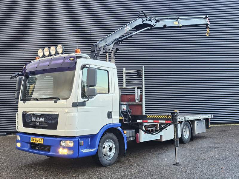 MAN TGL 12.220 / HIAB CRANE / MACHINE TRANSPORT - شاحنة كرين: صورة 1 MAN TGL 12.220 / HIAB CRANE / MACHINE TRANSPORT - شاحنة كرين: صورة 1