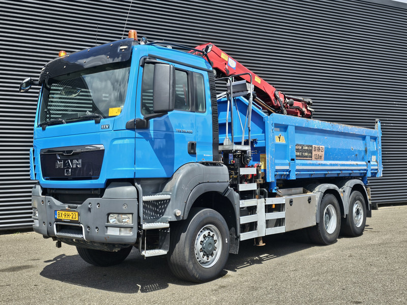 MAN TGS 28.400 6X4-4 BL / CRANE + 2 SIDE TIPPER MAN TGS 28.400 6X4-4 BL / CRANE + 2 SIDE TIPPER: صورة 11