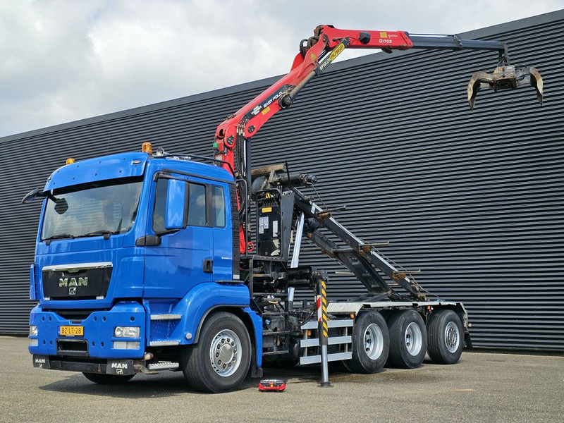 MAN TGS 35.400 / 8x4-4 / CONTAINER SYSTEM / PALFINGER Z CRANE - شاحنة - نظام الكابلات, شاحنة كرين: صورة 1 MAN TGS 35.400 / 8x4-4 / CONTAINER SYSTEM / PALFINGER Z CRANE - شاحنة - نظام الكابلات, شاحنة كرين: صورة 1