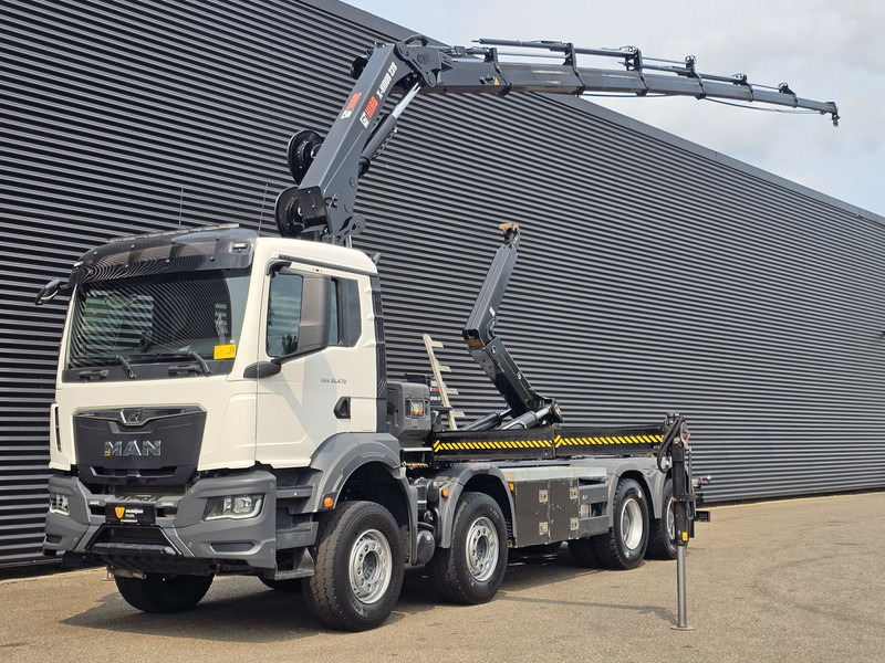 MAN TGS 35.470 8X4 BB / HIAB CRANE + HOOKLIFT - شاحنة كرين: صورة 1 MAN TGS 35.470 8X4 BB / HIAB CRANE + HOOKLIFT - شاحنة كرين: صورة 1