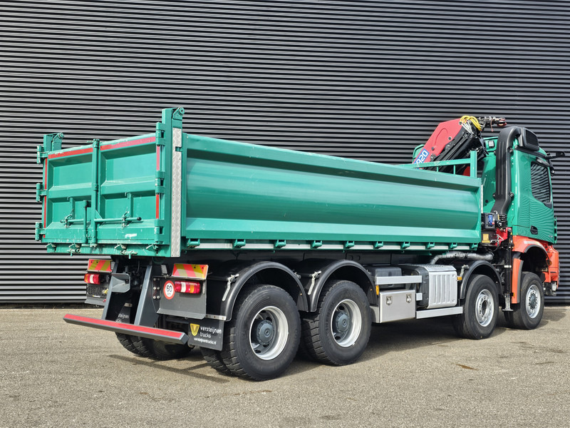 Mercedes-Benz AROCS 4145 / 8X6 / TIPPER + HMF CRANE - شاحنة قلاب, شاحنة كرين: صورة 3 Mercedes-Benz AROCS 4145 / 8X6 / TIPPER + HMF CRANE - شاحنة قلاب, شاحنة كرين: صورة 3