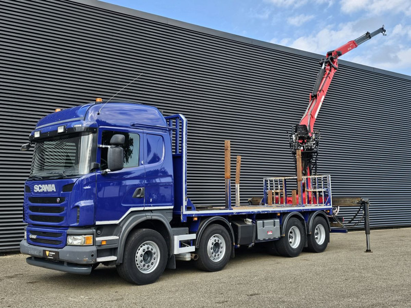 Scania G440 8x4 / PALFINGER EPSILON CRANE / RETARDER - شاحنات مسطحة, شاحنة كرين: صورة 4 Scania G440 8x4 / PALFINGER EPSILON CRANE / RETARDER - شاحنات مسطحة, شاحنة كرين: صورة 4