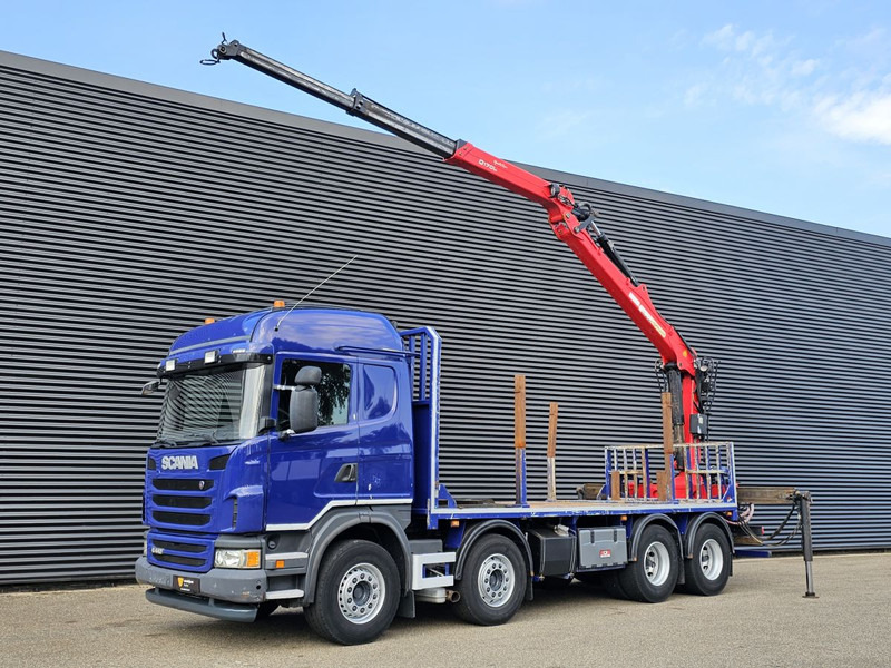 Scania G440 / RETARDER / 8x4 / PALFINGER-EPSILON CRANE - شاحنات مسطحة, شاحنة كرين: صورة 1 Scania G440 / RETARDER / 8x4 / PALFINGER-EPSILON CRANE - شاحنات مسطحة, شاحنة كرين: صورة 1
