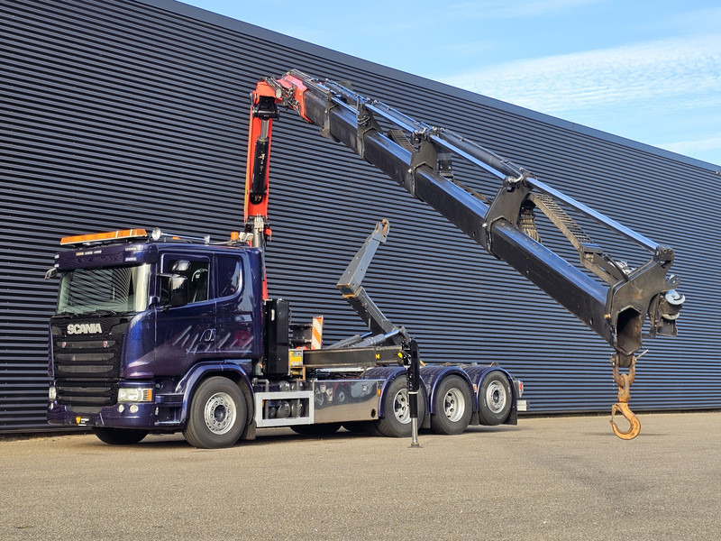 Scania G490 8x4*4 / PALFINGER CRANE + HOOKLIFT - شاحنة ذات خطاف, شاحنة كرين: صورة 3 Scania G490 8x4*4 / PALFINGER CRANE + HOOKLIFT - شاحنة ذات خطاف, شاحنة كرين: صورة 3