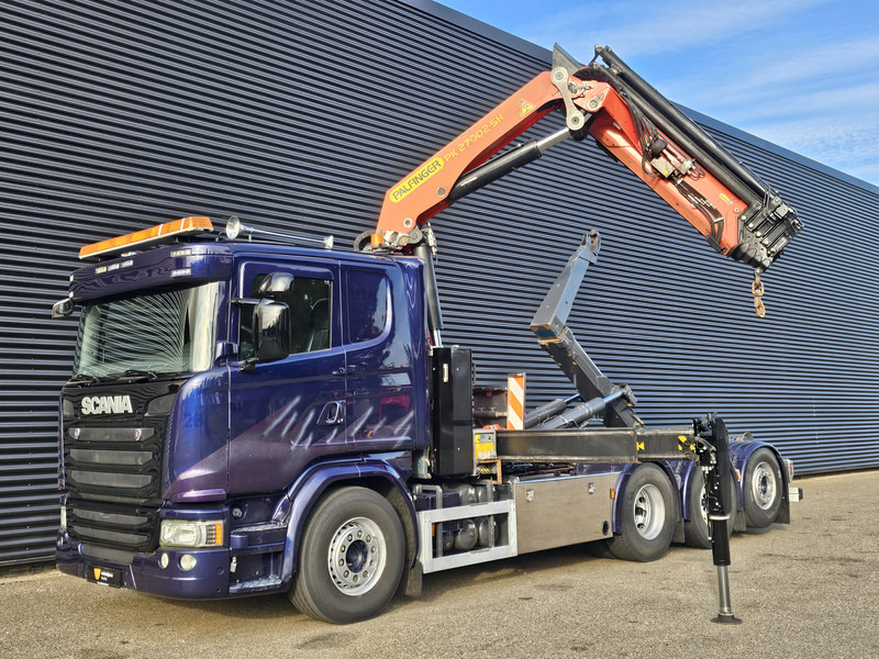 Scania G490 8x4*4 / PALFINGER CRANE + HOOKLIFT - شاحنة ذات خطاف, شاحنة كرين: صورة 4 Scania G490 8x4*4 / PALFINGER CRANE + HOOKLIFT - شاحنة ذات خطاف, شاحنة كرين: صورة 4
