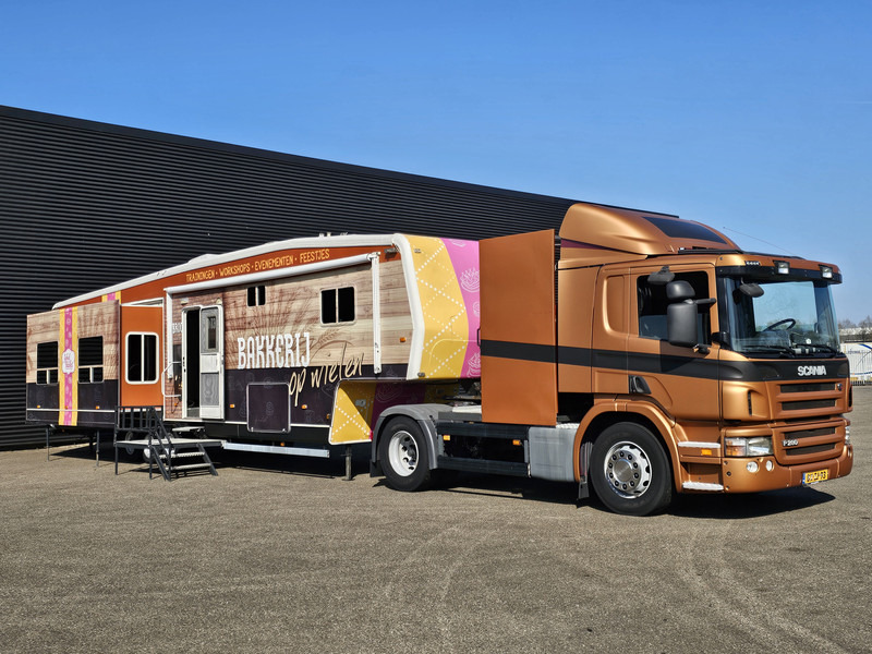 Scania P 280 + trailer - 2 X SLIDE OUT / CAMPER / WOHNMOBIL - نصف مقطورة صندوق مغلق: صورة 1 Scania P 280 + trailer - 2 X SLIDE OUT / CAMPER / WOHNMOBIL - نصف مقطورة صندوق مغلق: صورة 1
