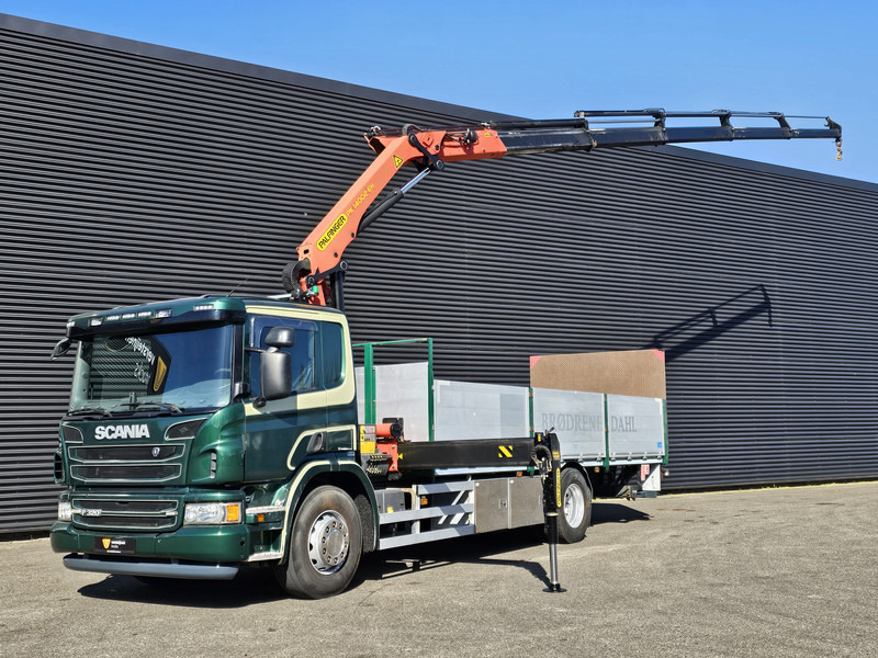 Scania P320 4x2 / PALFINGER PK14002 / CRANE/KRAN - شاحنات مسطحة, شاحنة كرين: صورة 1 Scania P320 4x2 / PALFINGER PK14002 / CRANE/KRAN - شاحنات مسطحة, شاحنة كرين: صورة 1