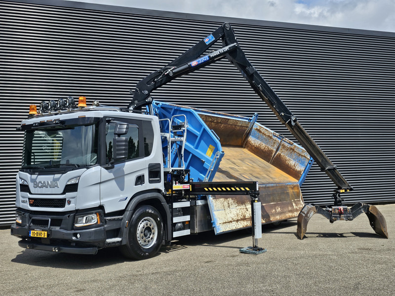 Scania P420 6x2-4 / HMF Z KRAAN / 2 KANTEN KIPPER - شاحنة قلاب, شاحنة كرين: صورة 2 Scania P420 6x2-4 / HMF Z KRAAN / 2 KANTEN KIPPER - شاحنة قلاب, شاحنة كرين: صورة 2