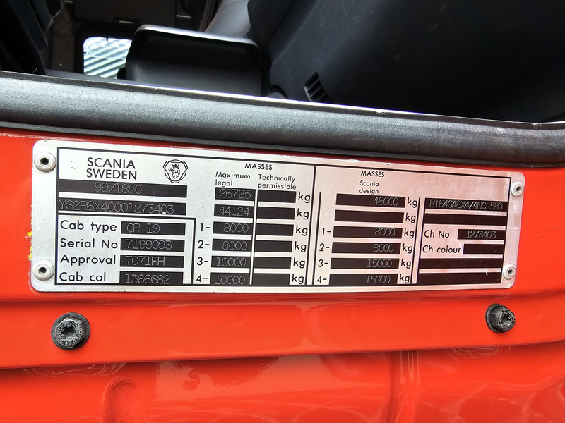 وحدة جر Scania R 164.580 8x4-4 / 150T / MANUAL / RETARDER / BIG AXLE: صورة 17