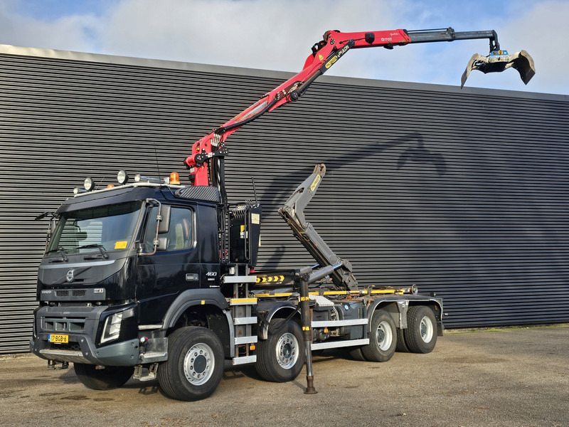 Volvo FM 460 8x6 / PALFINGER EPSILON / HOOKLIFT - شاحنة ذات خطاف, شاحنة كرين: صورة 1 Volvo FM 460 8x6 / PALFINGER EPSILON / HOOKLIFT - شاحنة ذات خطاف, شاحنة كرين: صورة 1
