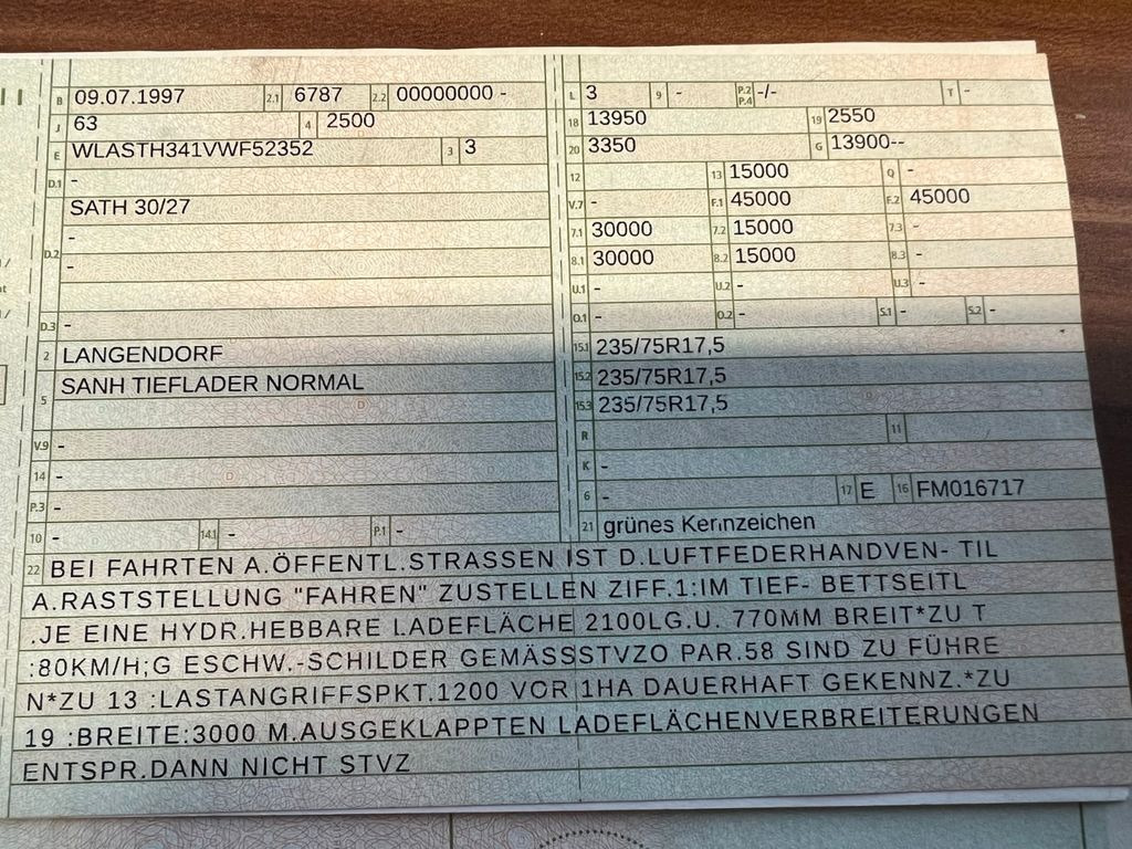 Langendorf Tiefbett mit Rampen Hydraulisch - عربة منخفضة مسطحة نصف مقطورة: صورة 2 Langendorf Tiefbett mit Rampen Hydraulisch - عربة منخفضة مسطحة نصف مقطورة: صورة 2