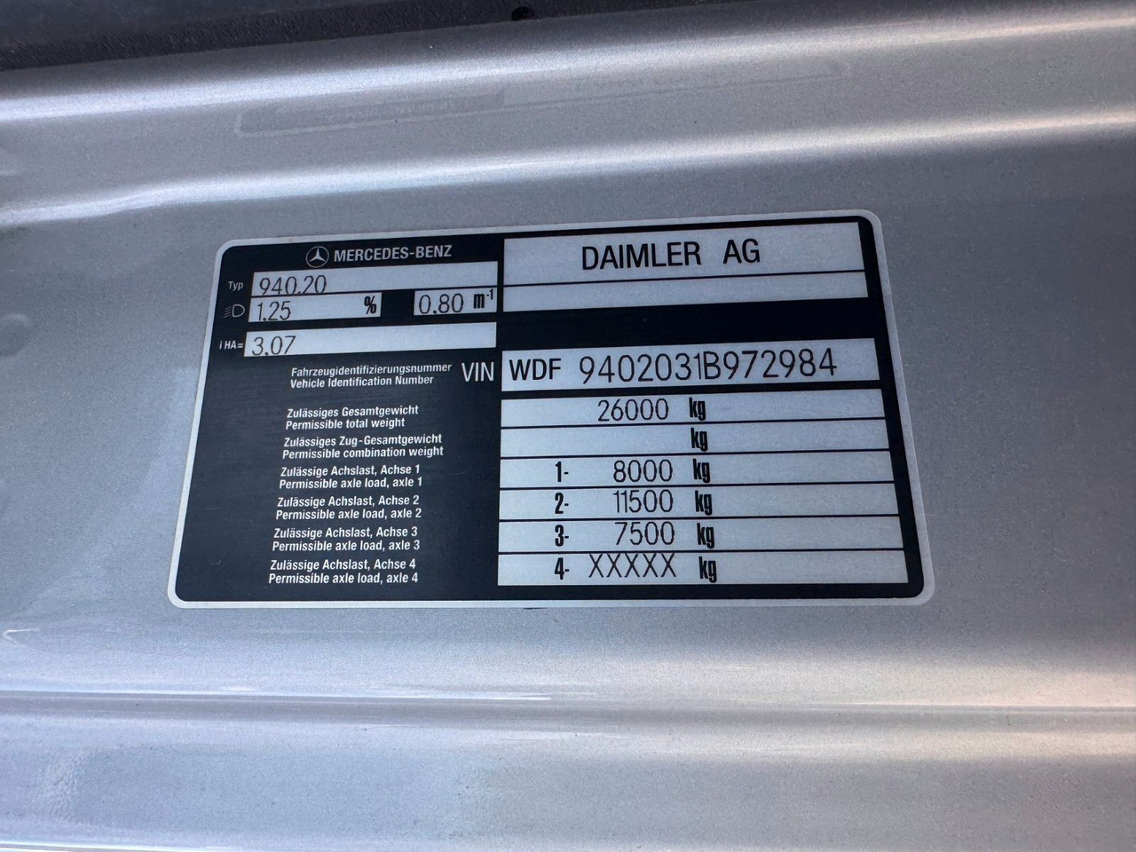 Mercedes-Benz 2540 6X2 Pritsche Palfinger PK 12002 mit Funk - شاحنة كرين: صورة 3 Mercedes-Benz 2540 6X2 Pritsche Palfinger PK 12002 mit Funk - شاحنة كرين: صورة 3