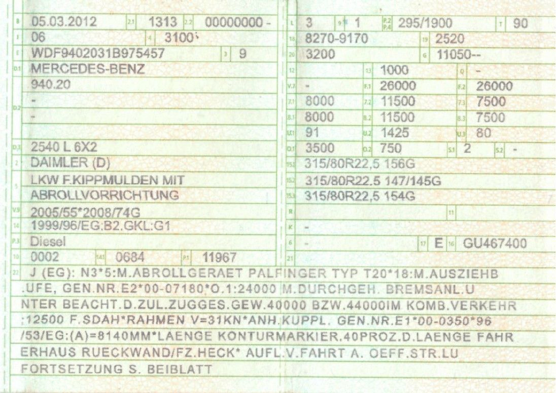 Mercedes-Benz 2540 L 6x2 Palfinger T20 mit hydr. Containerverr - شاحنة ذات خطاف: صورة 2 Mercedes-Benz 2540 L 6x2 Palfinger T20 mit hydr. Containerverr - شاحنة ذات خطاف: صورة 2