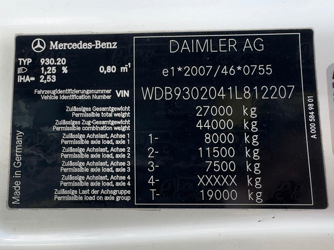 Mercedes-Benz 2541 6x2 ARK Meiller 20.65 | ATLA 120.2E mit 5&6 - شاحنة ذات خطاف, شاحنة كرين: صورة 4 Mercedes-Benz 2541 6x2 ARK Meiller 20.65 | ATLA 120.2E mit 5&6 - شاحنة ذات خطاف, شاحنة كرين: صورة 4
