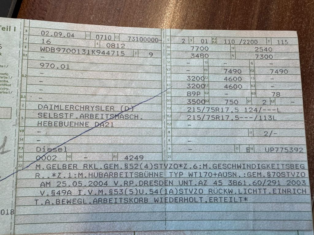 Mercedes-Benz 815 4x2 Hubarbeitsbühne Wumag 170 high 17 m Mercedes-Benz 815 4x2 Hubarbeitsbühne Wumag 170 high 17 m - منصة تلسكوبية محمولة على شاحنة, شاحنة التوصيل: صورة 2 Mercedes-Benz 815 4x2 Hubarbeitsbühne Wumag 170 high 17 m Mercedes-Benz 815 4x2 Hubarbeitsbühne Wumag 170 high 17 m - منصة تلسكوبية محمولة على شاحنة, شاحنة التوصيل: صورة 2