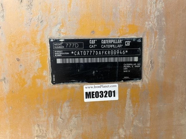 CAT 777D - شاحنة قلاب صلبة: صورة 5 CAT 777D - شاحنة قلاب صلبة: صورة 5