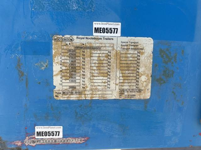 Nooteboom MCO-156-36V - عربة منخفضة مسطحة نصف مقطورة: صورة 5 Nooteboom MCO-156-36V - عربة منخفضة مسطحة نصف مقطورة: صورة 5