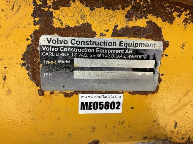 Volvo A40F - شاحنة قلاب مفصلية: صورة 5 Volvo A40F - شاحنة قلاب مفصلية: صورة 5