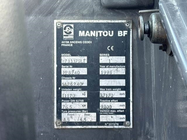Manitou MT1337SLT - رافعة تلسكوبية: صورة 5 Manitou MT1337SLT - رافعة تلسكوبية: صورة 5