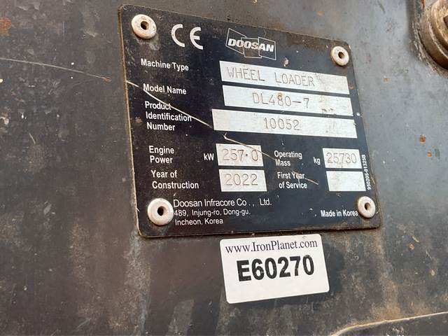 Doosan DL480-7 - اللودر بعجل: صورة 5 Doosan DL480-7 - اللودر بعجل: صورة 5