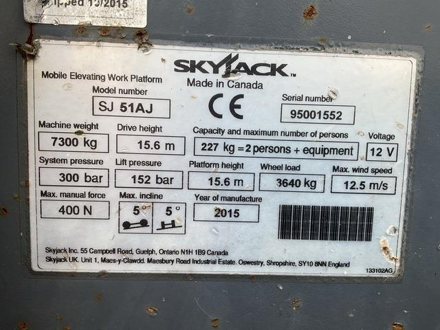 SkyJack SJ51AJ - شاحنة ذراع مفصلي: صورة 5 SkyJack SJ51AJ - شاحنة ذراع مفصلي: صورة 5