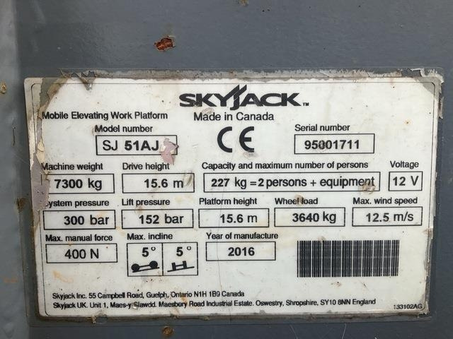 SkyJack SJ51AJ - شاحنة ذراع مفصلي: صورة 5 SkyJack SJ51AJ - شاحنة ذراع مفصلي: صورة 5