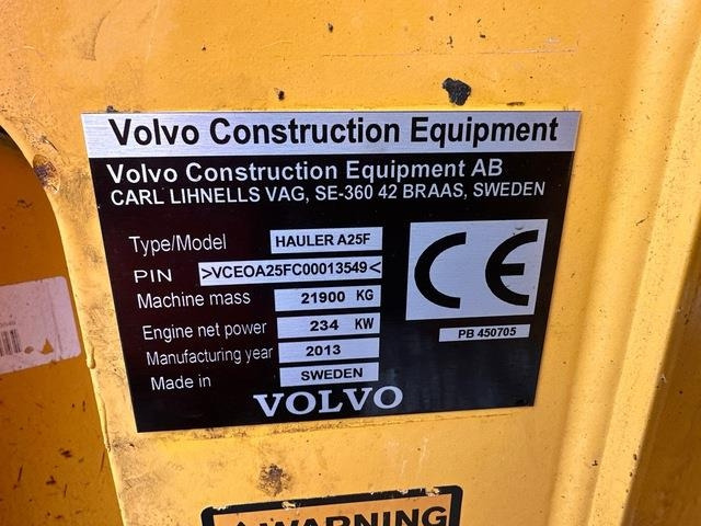 Volvo A25F - شاحنة قلاب مفصلية: صورة 5 Volvo A25F - شاحنة قلاب مفصلية: صورة 5