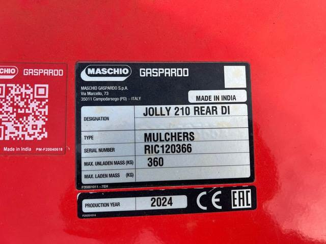 Maschio Gaspardo Jolly 210 - آليات: صورة 5 Maschio Gaspardo Jolly 210 - آليات: صورة 5
