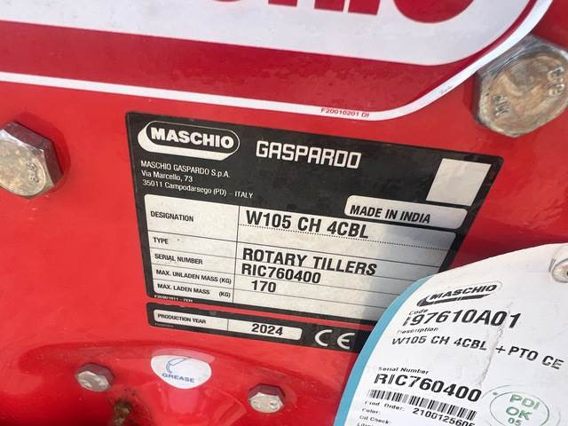 Maschio Gaspardo W105 CH 4CBL - آليات: صورة 5 Maschio Gaspardo W105 CH 4CBL - آليات: صورة 5