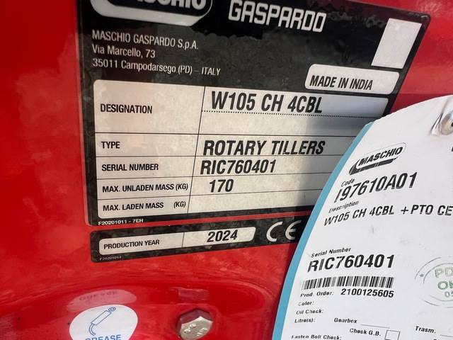 Maschio Gaspardo W105 CH 4CBL - آليات: صورة 5 Maschio Gaspardo W105 CH 4CBL - آليات: صورة 5