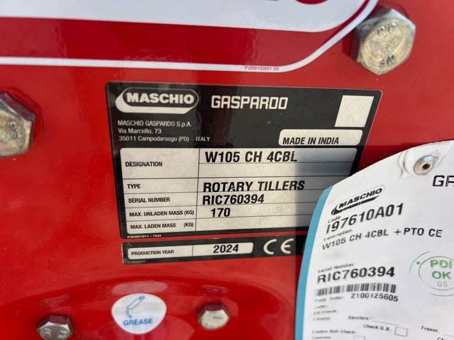 Maschio Gaspardo W105 CH 4CBL - آليات: صورة 5 Maschio Gaspardo W105 CH 4CBL - آليات: صورة 5