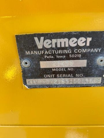 Vermeer RT450 - حفارة الخنادق: صورة 5 Vermeer RT450 - حفارة الخنادق: صورة 5