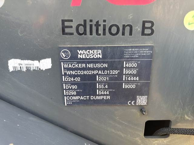 Wacker Neuson DV90 Dual View - شاحنة التعدين: صورة 5 Wacker Neuson DV90 Dual View - شاحنة التعدين: صورة 5