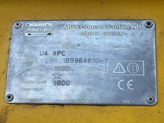 Atlas Copco Diamec U4 - برج الحفر: صورة 5 Atlas Copco Diamec U4 - برج الحفر: صورة 5