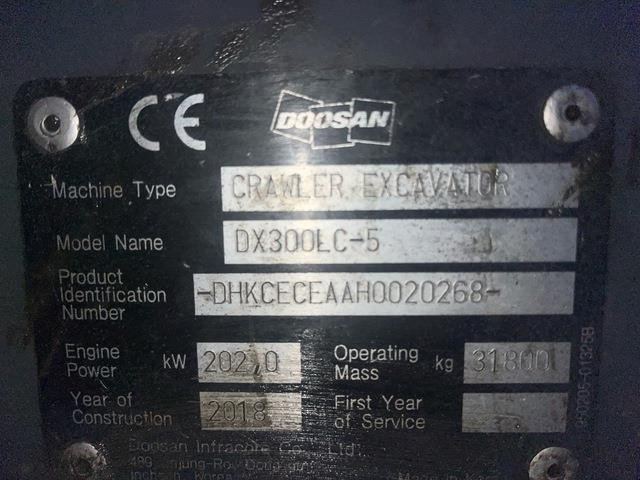 Doosan DX300LC-5 - حفار زحاف: صورة 5 Doosan DX300LC-5 - حفار زحاف: صورة 5