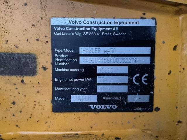 Volvo A45G - شاحنة قلاب مفصلية: صورة 5 Volvo A45G - شاحنة قلاب مفصلية: صورة 5