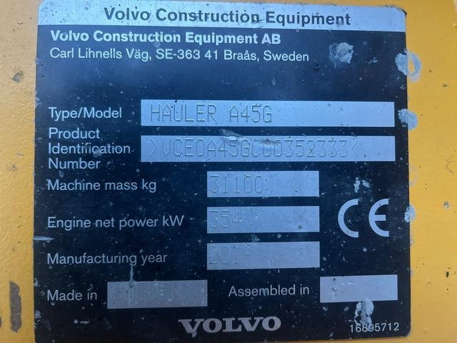 Volvo A45G - شاحنة قلاب مفصلية: صورة 5 Volvo A45G - شاحنة قلاب مفصلية: صورة 5