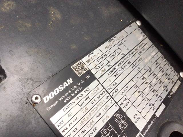Doosan BR16JW-9 - شاحنة مناوِلة: صورة 5 Doosan BR16JW-9 - شاحنة مناوِلة: صورة 5