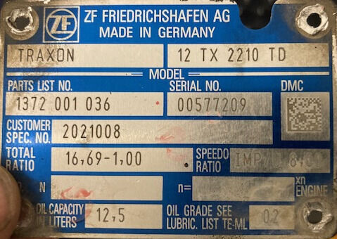 ZF 12 TX 2210 TD - صندوق التروس - شاحنة: صورة 3 ZF 12 TX 2210 TD - صندوق التروس - شاحنة: صورة 3