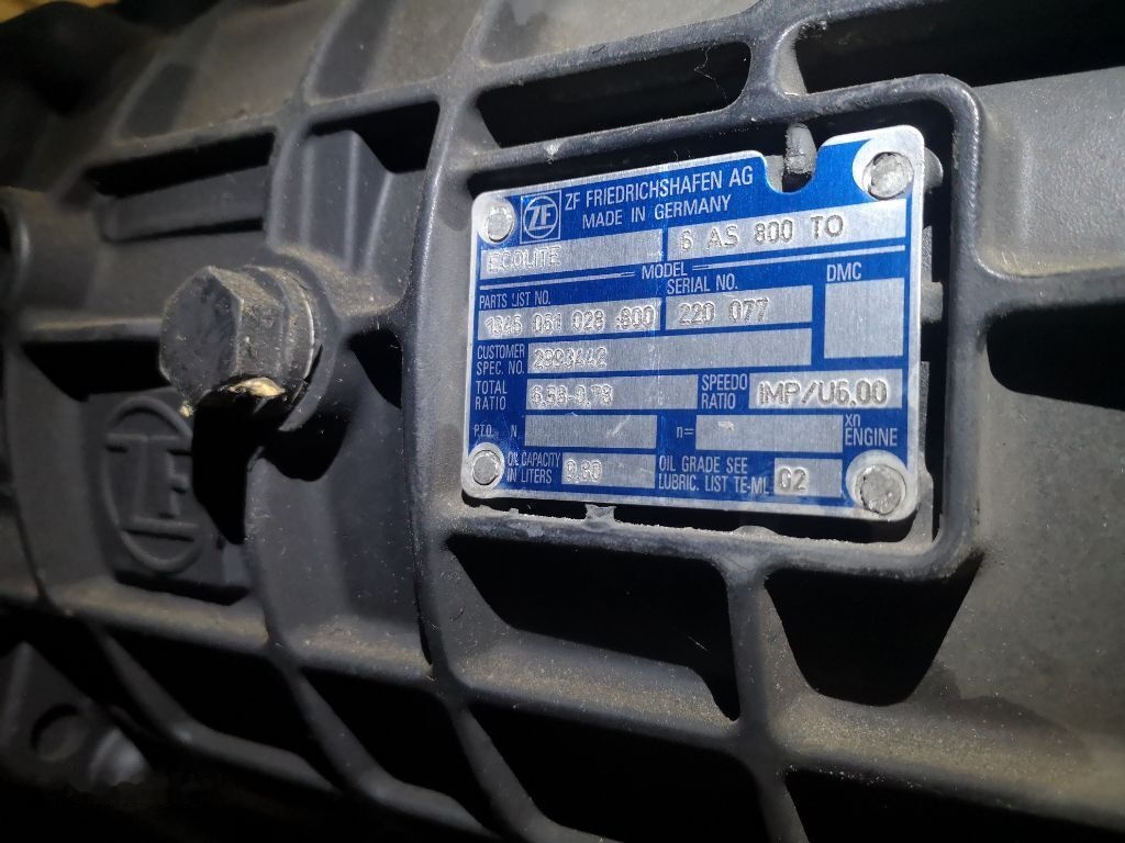 ZF 6AS 800 TO (6AS 800 TO) - صندوق التروس - شاحنة: صورة 1 ZF 6AS 800 TO (6AS 800 TO) - صندوق التروس - شاحنة: صورة 1