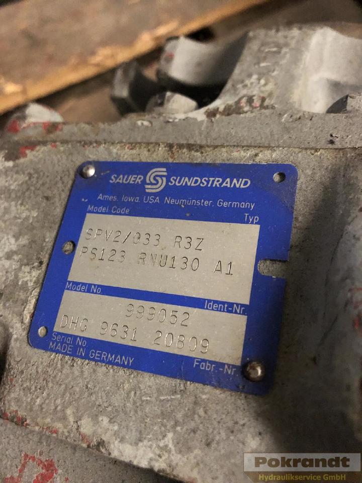 Sauer-Danfoss SPV2 033 R3ZPS - مضخة هيدروليكية: صورة 2 Sauer-Danfoss SPV2 033 R3ZPS - مضخة هيدروليكية: صورة 2
