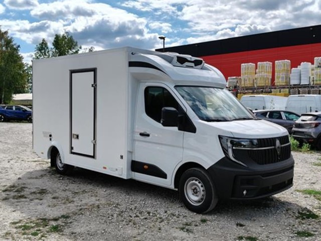 Renault Master 35 Kühlkoffer Tiefrahmen dCi 170 Stand+Fahrk. - شاحنة مُبرّدة للتوصيل: صورة 2 Renault Master 35 Kühlkoffer Tiefrahmen dCi 170 Stand+Fahrk. - شاحنة مُبرّدة للتوصيل: صورة 2