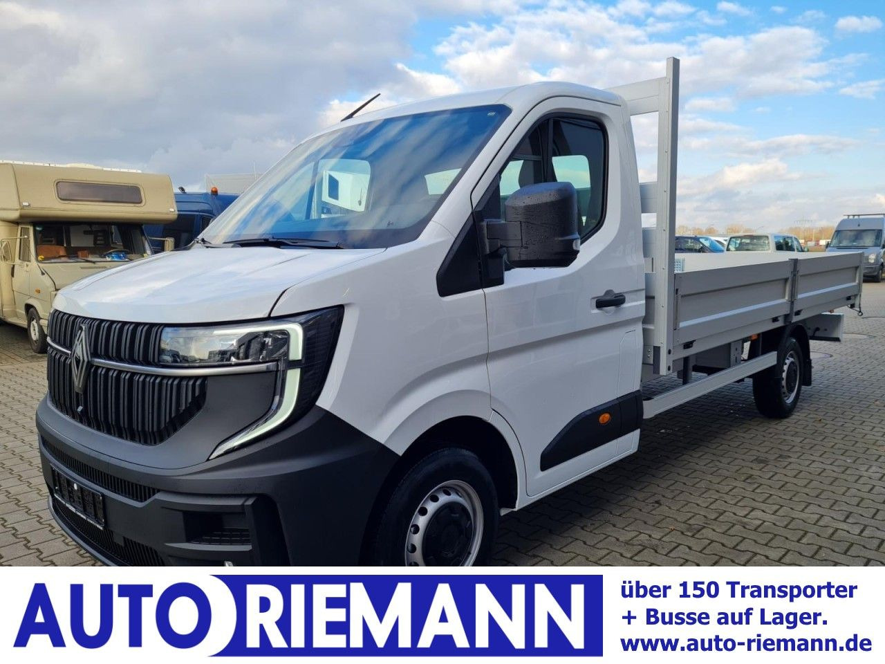 Renault Master New 35 Pritsche lang KLIMA KOMFORT TEMPOM - شاحنة مفتوحة: صورة 1 Renault Master New 35 Pritsche lang KLIMA KOMFORT TEMPOM - شاحنة مفتوحة: صورة 1