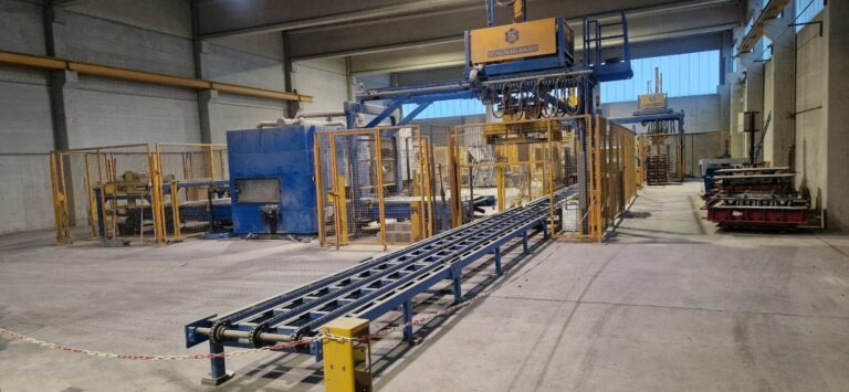 FC Maschinenbau-Schlüsselbauer-Schindler – Fully automatic stone finishing system / Vollautomatische Steindelungsanlage - معدات الخرسانة: صورة 1 FC Maschinenbau-Schlüsselbauer-Schindler – Fully automatic stone finishing system / Vollautomatische Steindelungsanlage - معدات الخرسانة: صورة 1