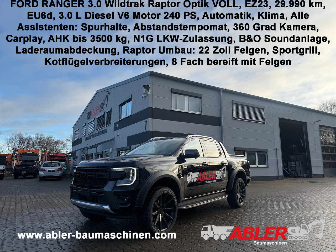 Ford Ranger Wildtrak 3.0 V6 Raptor Optik VOLL - سيارة: صورة 1 Ford Ranger Wildtrak 3.0 V6 Raptor Optik VOLL - سيارة: صورة 1