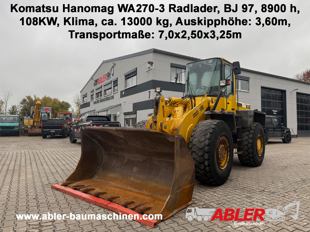 Komatsu Hanomag WA270-3 Radlader Klima - اللودر بعجل: صورة 1 Komatsu Hanomag WA270-3 Radlader Klima - اللودر بعجل: صورة 1